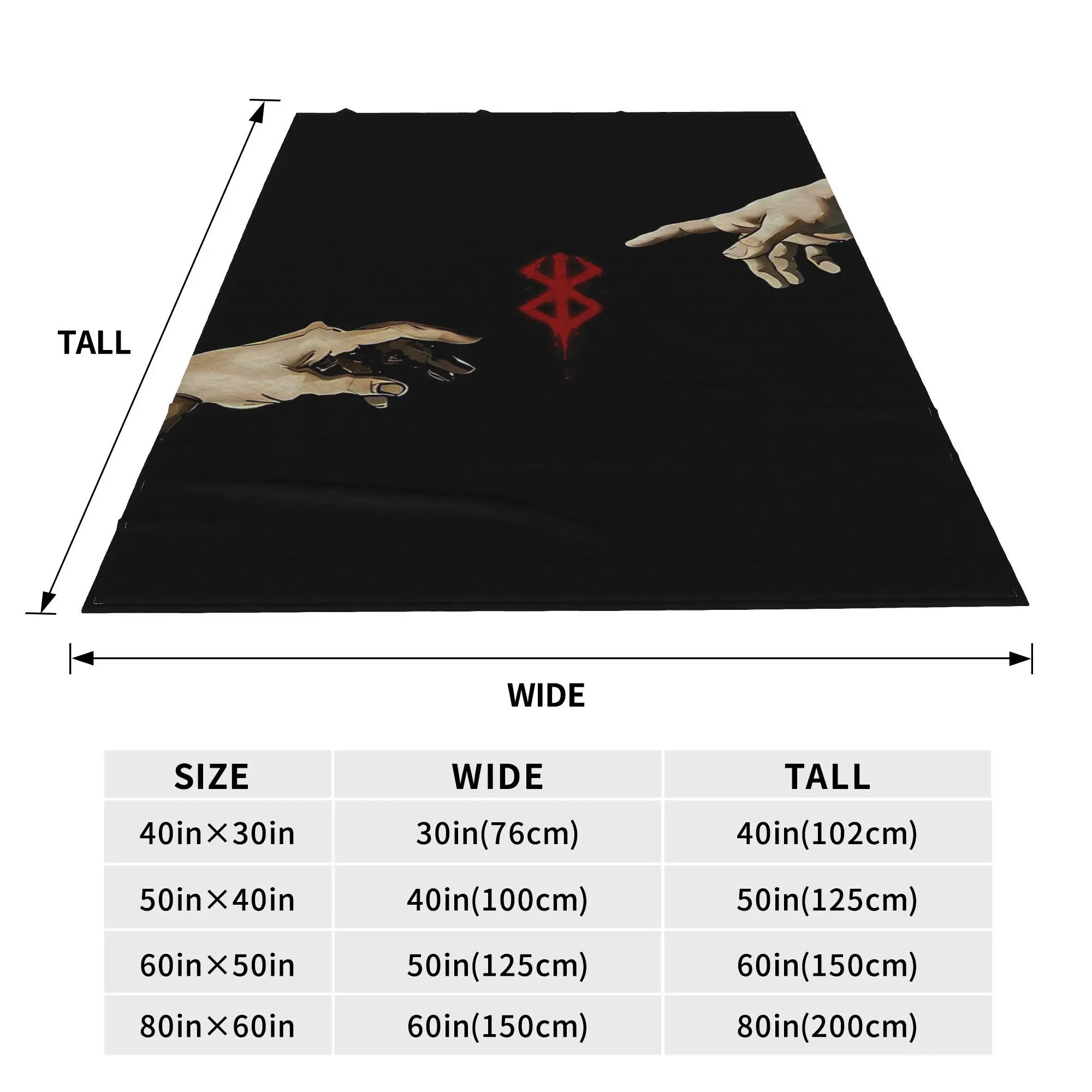 Japan Anime Berserk Swordsman Manga Guts Blanket Multi-function Fleece Sofa Throw Blanket for Bedroom Throws Bedspread Quilt
