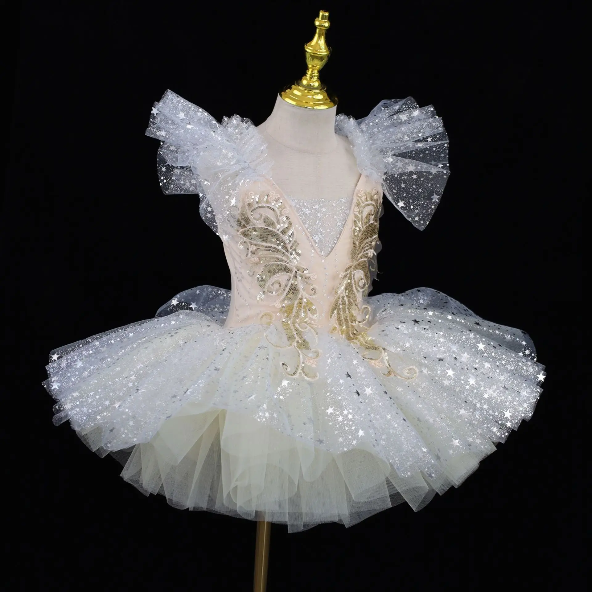 Costumes de spectacle sur scène pour filles, justaucorps de Ballet, vêtements de danse pour enfants, robe de princesse Tutu d'été pour enfants