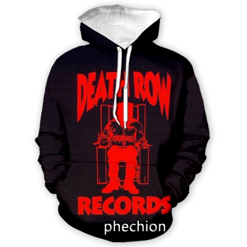 phechion New Men/Women DEATH ROW 3D Print Clothing Long Sleeve Fashion Sweatshirt Hoodies Sport Casual Pants Z127