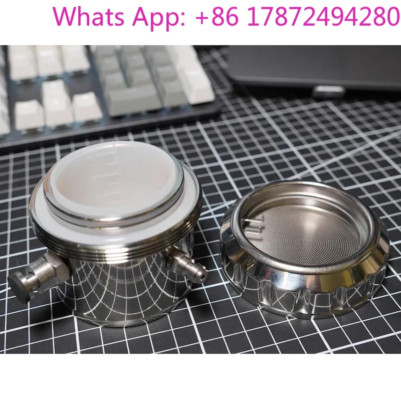 Pneumatic coffee machine, portable, camping, easy to store, no preheating required, 58-powder bowl, controllable pressure relief