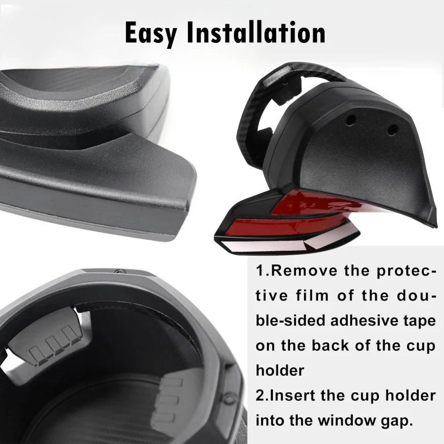 ل جيب رانجلر JL JLU 4XE 2018-2025 المصارع JT ABS الباب حامل الكأس الجانب الأيسر والأيمن حامل الكأس الملحقات #3