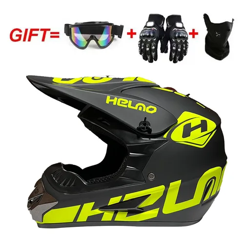 Imagen 2 del producto Casco de motocicleta para niños, casco todoterreno para bicicleta de descenso AM DH, casco cruzado, capacete de motocross
