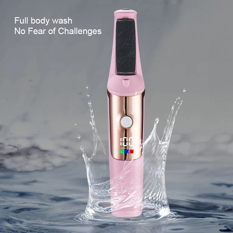 LCD 무선 필링 트리머 그라인딩 헤드, 전문 굳은살 제거제, 전기 발 파일 연마기, 3 개