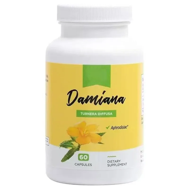 

All Natural Damiana Leaf Capsules Herbal Supplement for Vitality Support and Overall Wellness Maintenance Plant Based Formula