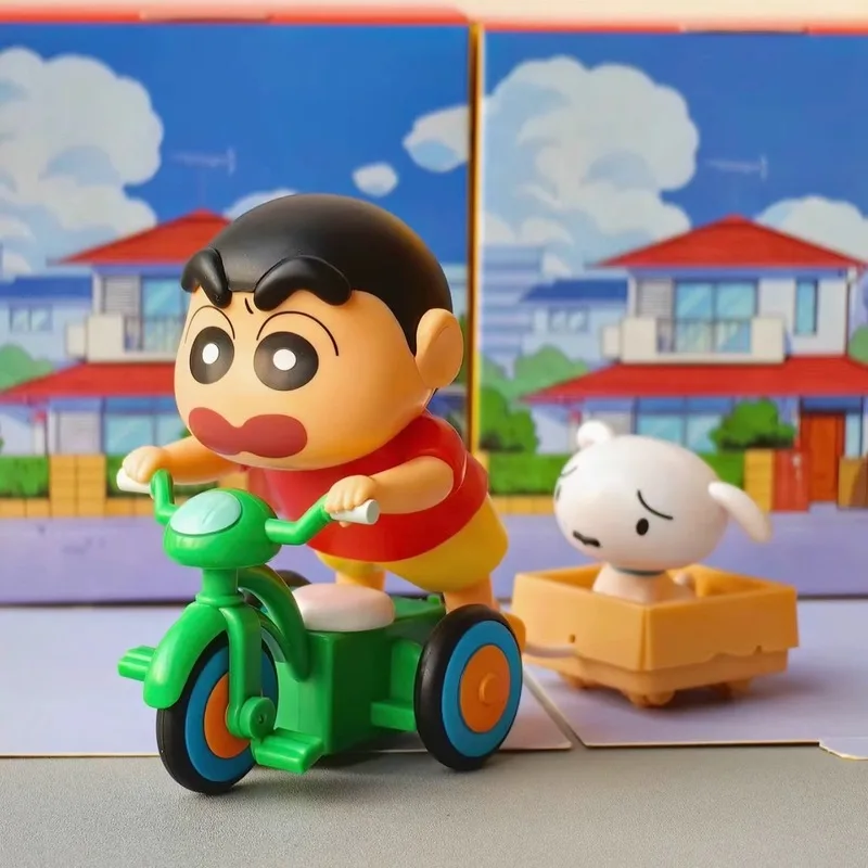 

52TOYS Crayon Shin-Chan Dynamic Shin-Life Series Blind Box Clockwork Toy Movable Doll Trendy Ornament Figurines Decoration