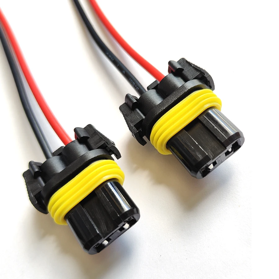 4Pcs 9005 9006 9012 Socket Connector Wiring Harness HB3 HB4 Female Plug Base Adapter Cable