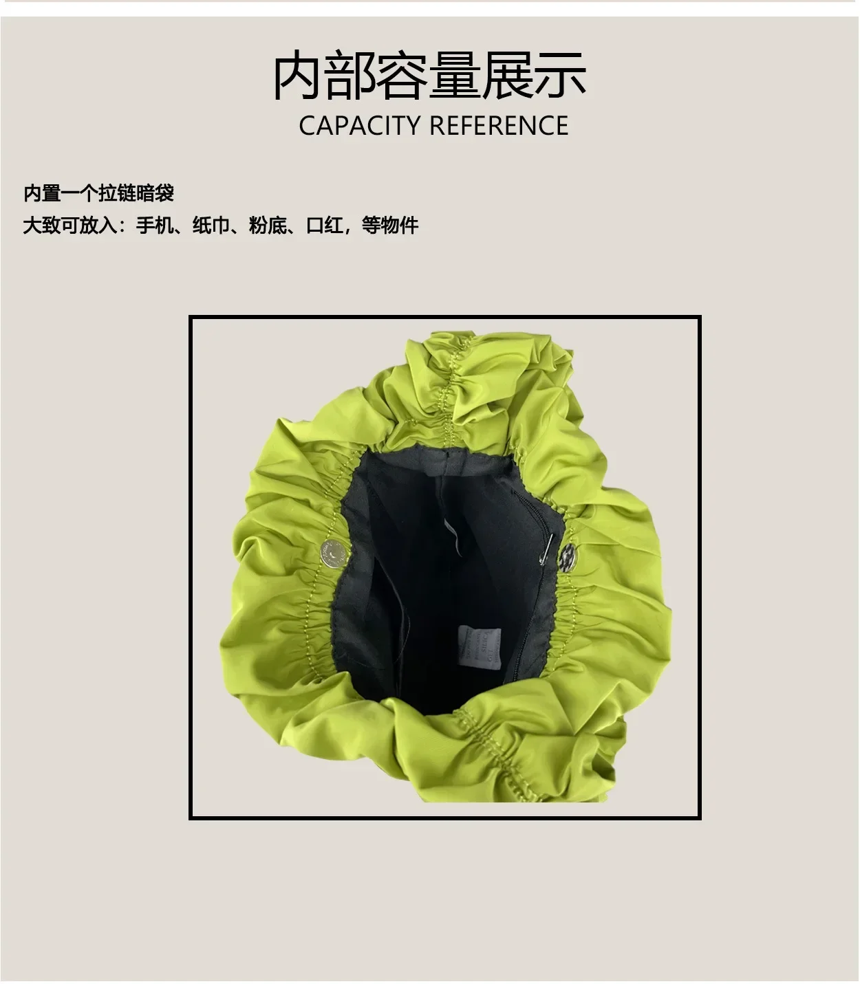 New Fashion Versatile Handbag Shoulder Bag Premium Texture Solid Color Armpit Bag Pleated Portable Niche Bag Bag Woman