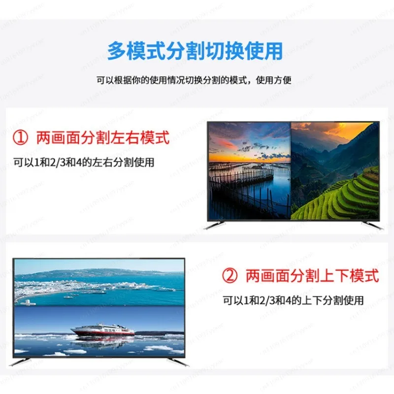 HDMI seamless switcher 4 in 1 out, four screen splitter