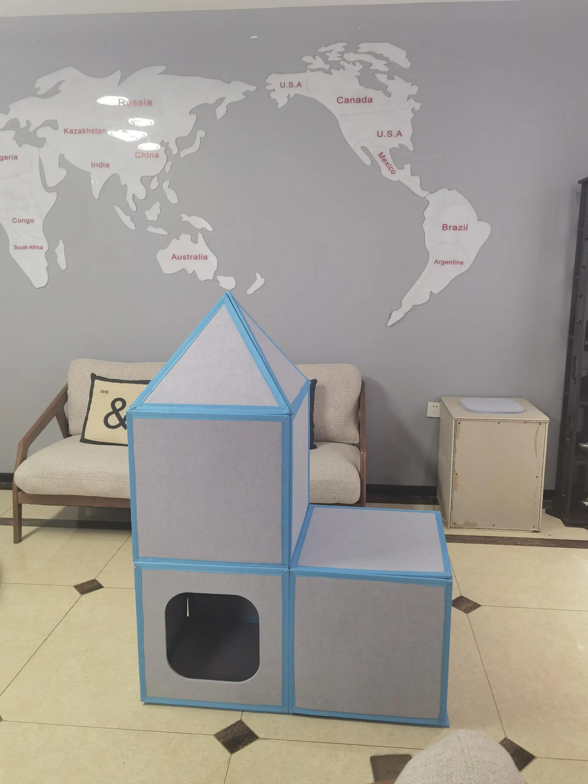 

920/hot Magnetic Panel Set Easily Snap Together with Built in Soundproof Material Square and Triangle Panel Pack