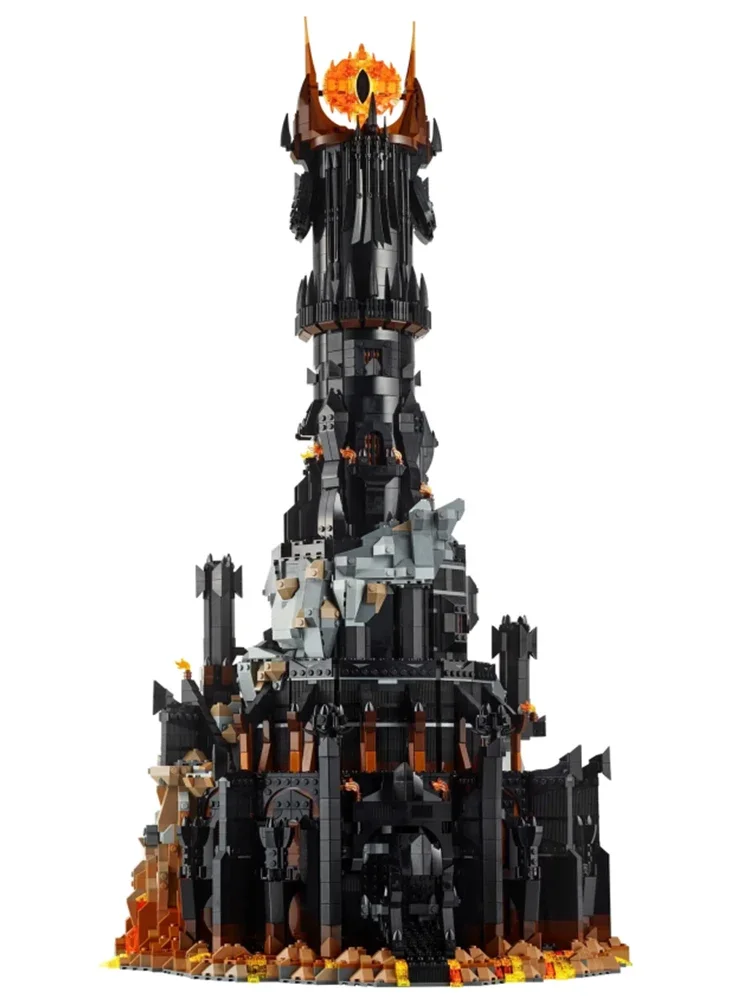 5471 pièces Blocs de construction Black Tower pour adultes, grandes briques de construction, jouet pour cadeaux d'anniversaire et de Noël, compatible avec 10333