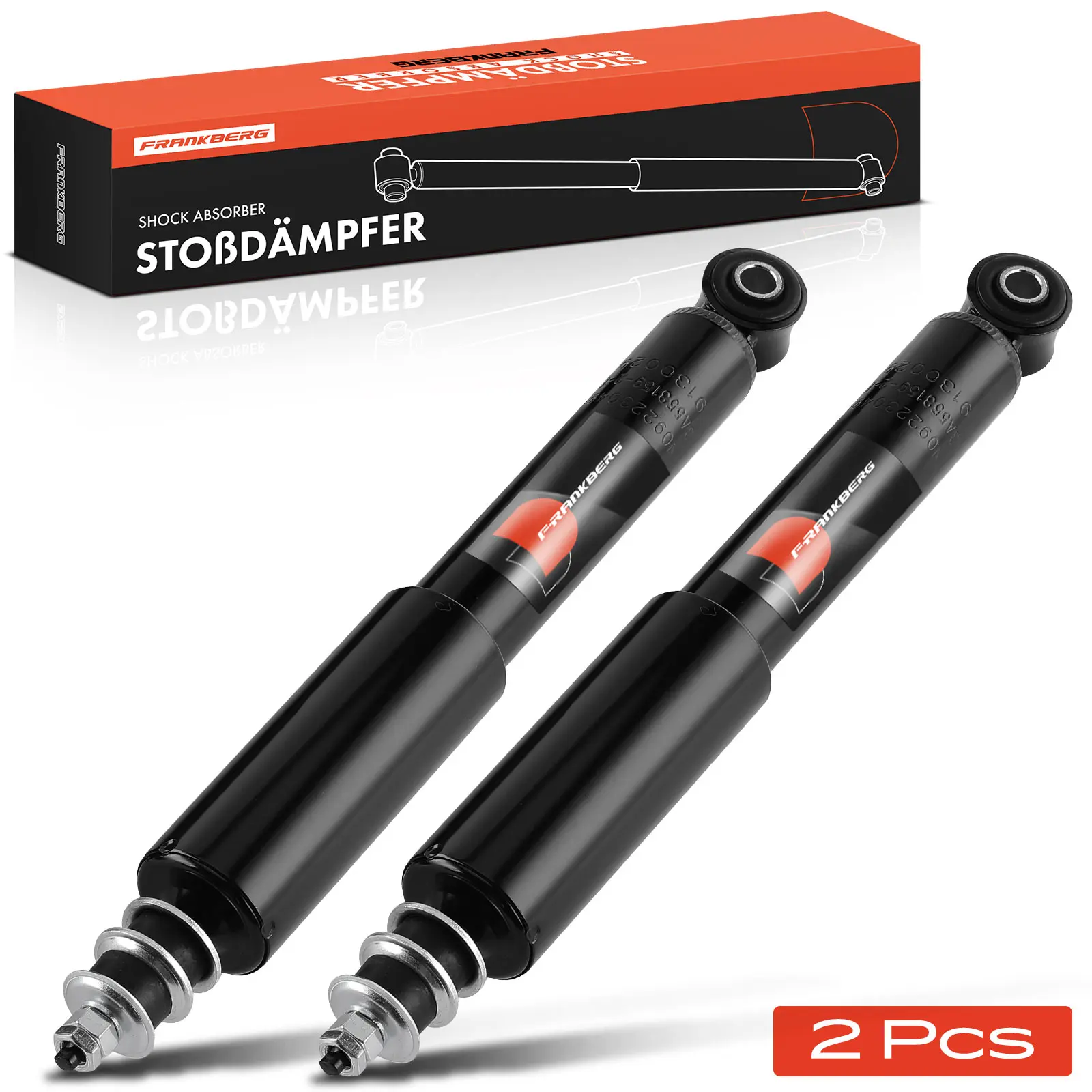 Frankberg 2x schokdemper vooras voor Nissan Pick-up D21 D22 2.5L 2.4L 1992-2005 290615 5611025 G0G 561103 S827 5611025 G85