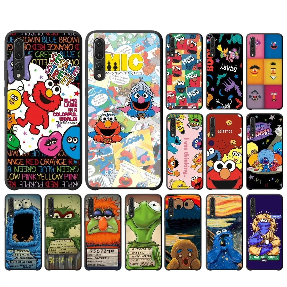 

Sesames Cookie Elmo Phone Case For Huawei P 8 9 10 20 30 40 50 Pro Lite Psmart Honor 10 lite 70 Mate 20lite