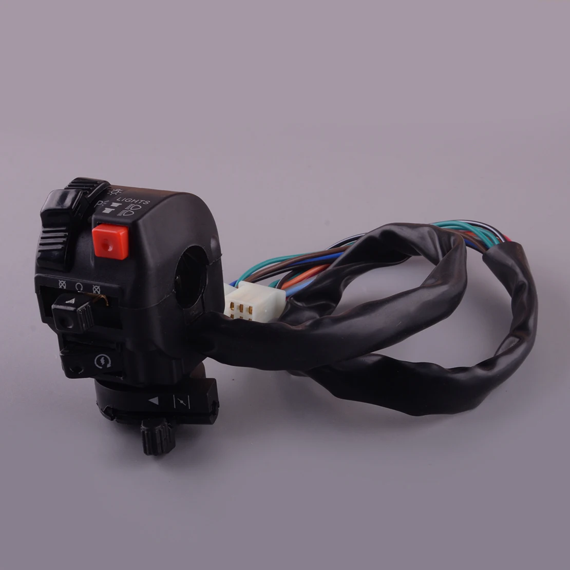 

22mm Handlebar Switch Headlight High Low Beam Start Throttle Control for Motorcycle ATV Black