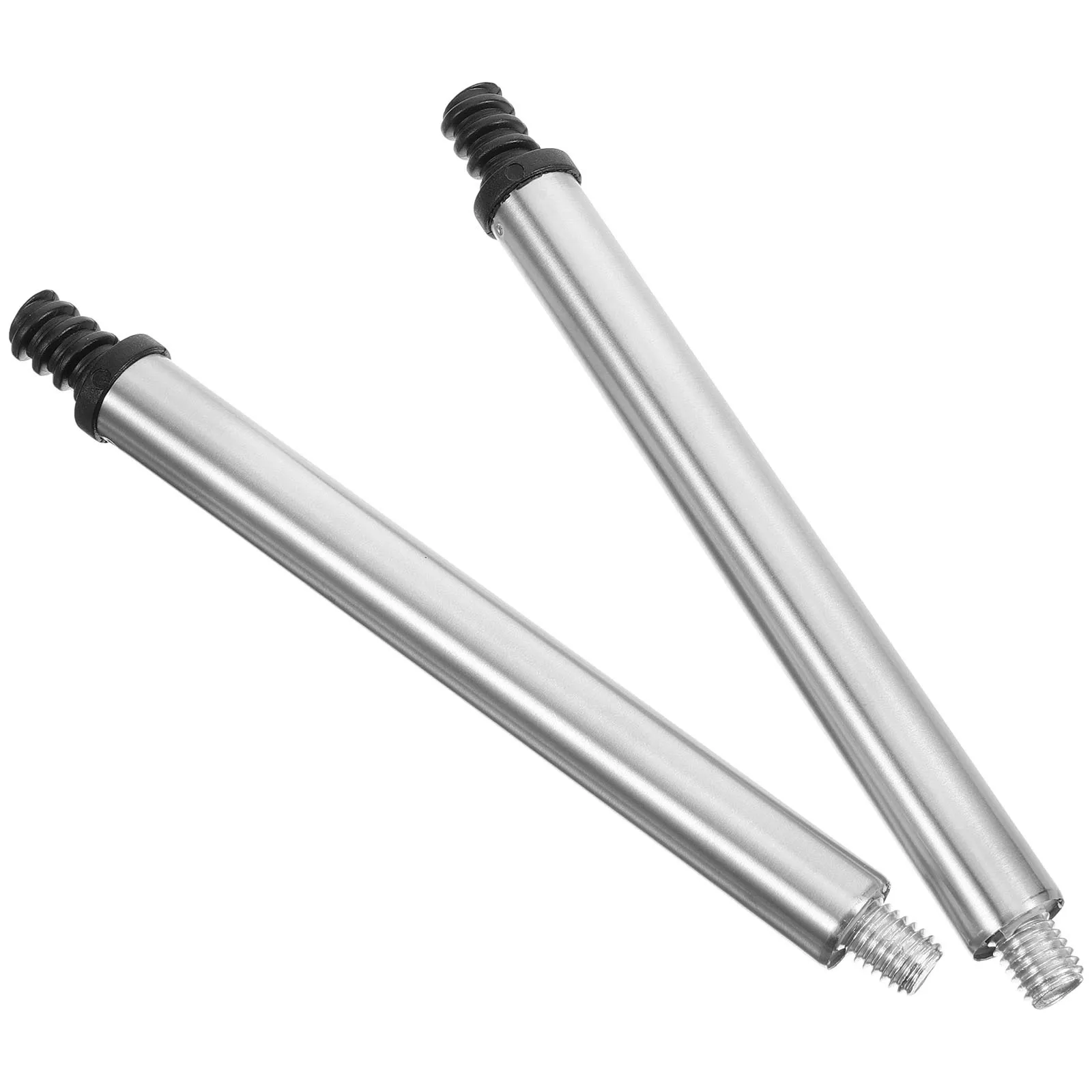 2pcs Stainless Steel Toilet Brush Lower Pole Durable Ergonomic Design Easy Disassemble Clean Wide Application Commercial