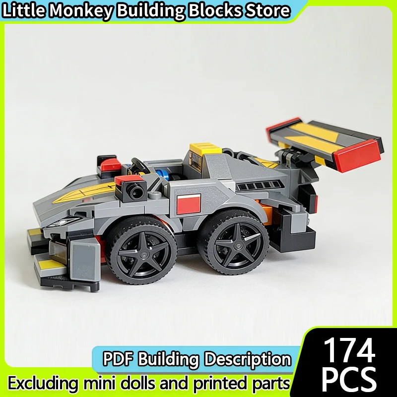 

Speed Racing Car Model MOC Building Bricks Specialized Racing Car Modular Technology Children Holiday Gifts Assemble Toys Suit