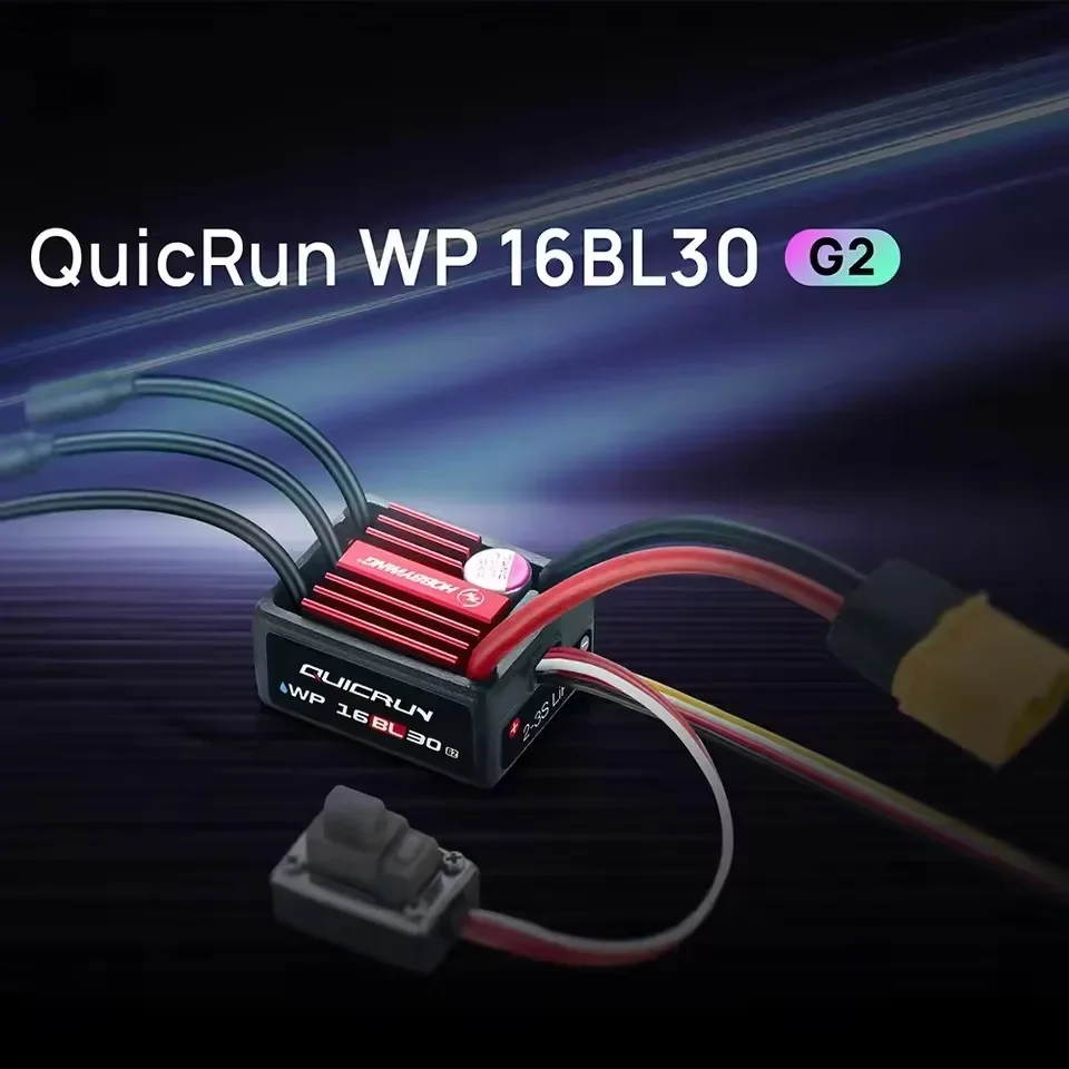 New Hobbywing QuicRun WP 16BL30 G2 30A ESC Brushless Sensorless for 1/16 and 1/18 Scale RC Cars