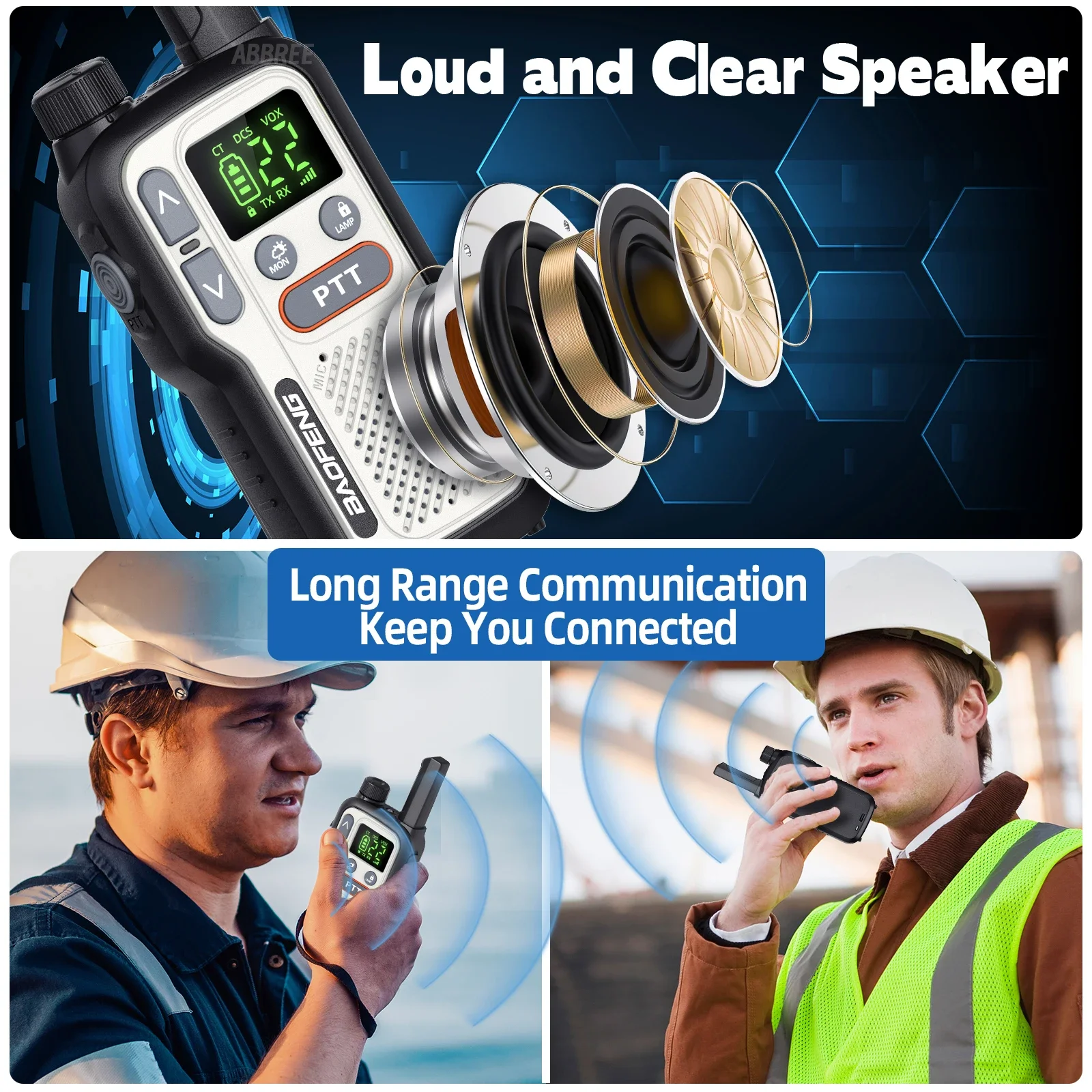 2 pçs baofeng BF-T18 mini duplo ptt walkie talkies pmr frs noaa lanterna vox portátil rádio amador de longo alcance para acampamento viagem