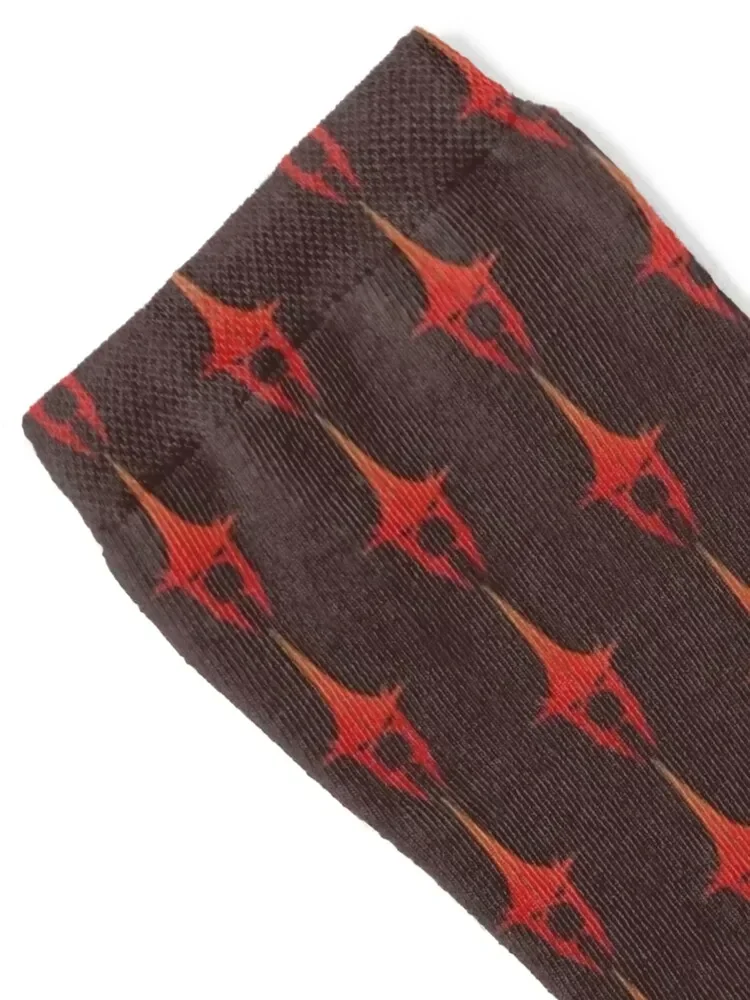 The Witch King Red Orange Print Socks new in's heated Running Woman Socks Men's