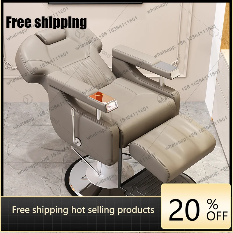 Factory Direct Electric Reclining Barber Chair for Hair Salon, Specialized for Hair Treatment, Beauty Salon, Haircut Chair