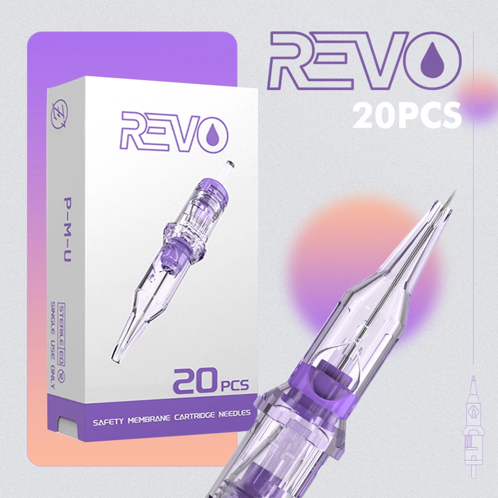 

INKIN REVO PMU SMP Cartridge Tattoo Needles Disposable Sterilized Safety Permanent Makeup Eyebrow Lip Liner for Tattoo Machine