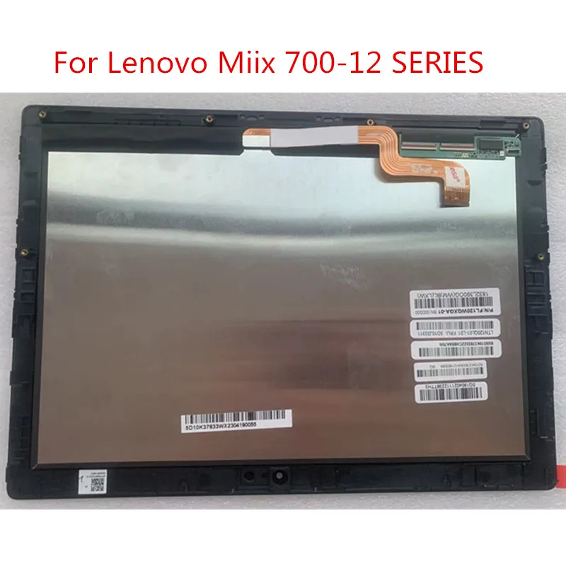 

12'' For Lenovo Miix 700-12ISK LCD Miix 700-12 80QL MIIX 4 Series LCD Screen Display+Touch Glass Panel Digitizer Assembly