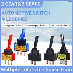10Pcs 12mm DC12V 20A Indicator SPST On/Off Car Toggle Switch,Rocker Lighted Toggle Switch.