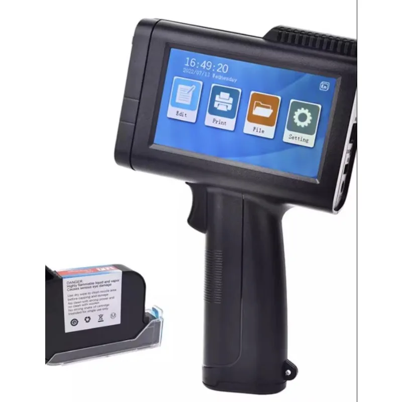 Промышленный портативный струйный принтер QR-код даты, кодирование номера партии, печатная машина