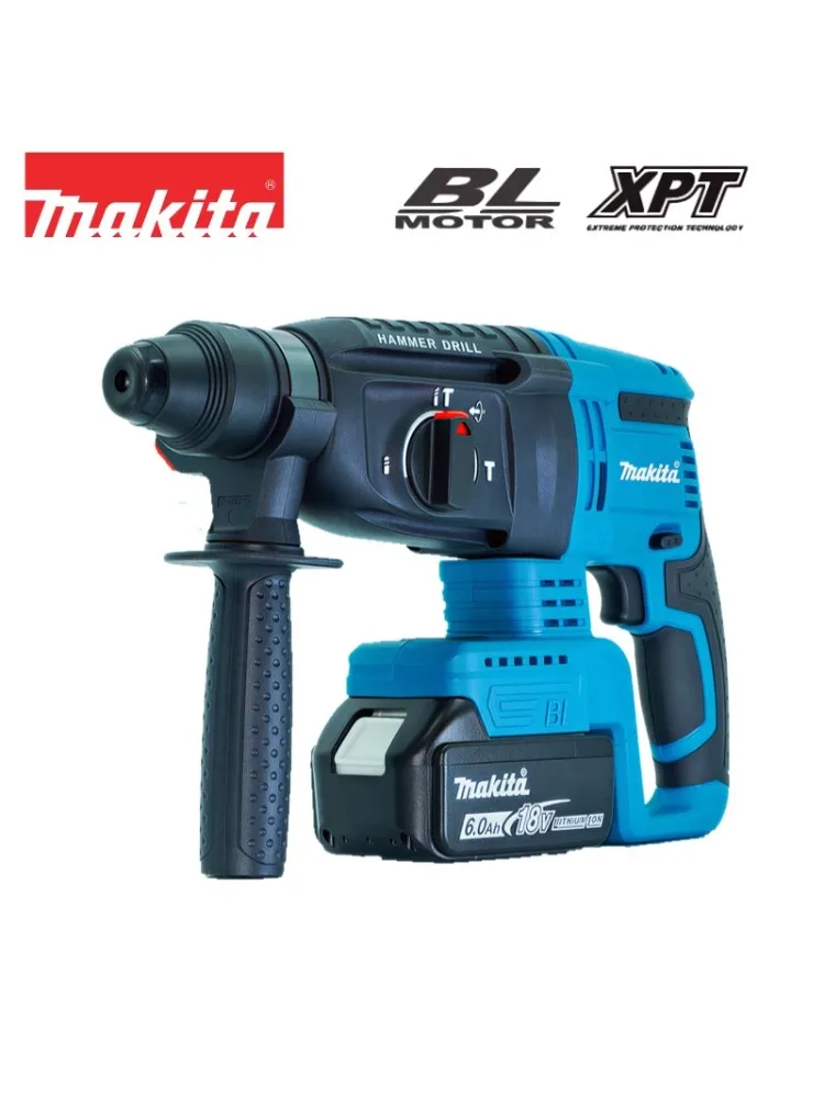 100% originele Makita DHR242 18V borstelloze rotatiehamer 2J slagkracht 24mm beton 4700 IPM 3 standen zware uitvoering professioneel ? ? ? - afbeelding 2