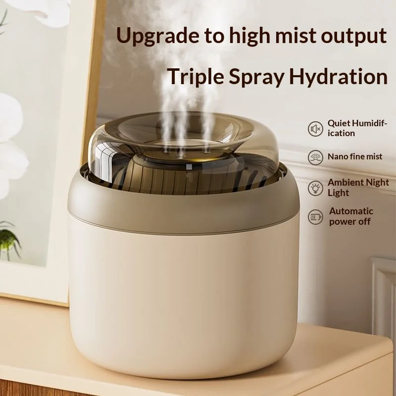 Youpin 4L humidificateurs d'air grande capacité muet arôme huiles essentielles diffuseur trois ports pulvérisation eau veilleuse humidificateur