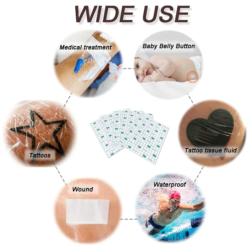 10m Tattoo Film Waterproof Protective Tattoo Healing Film Skin Aftercare Transparent Bandage Repair Film Wrap Tattoo Supplies
