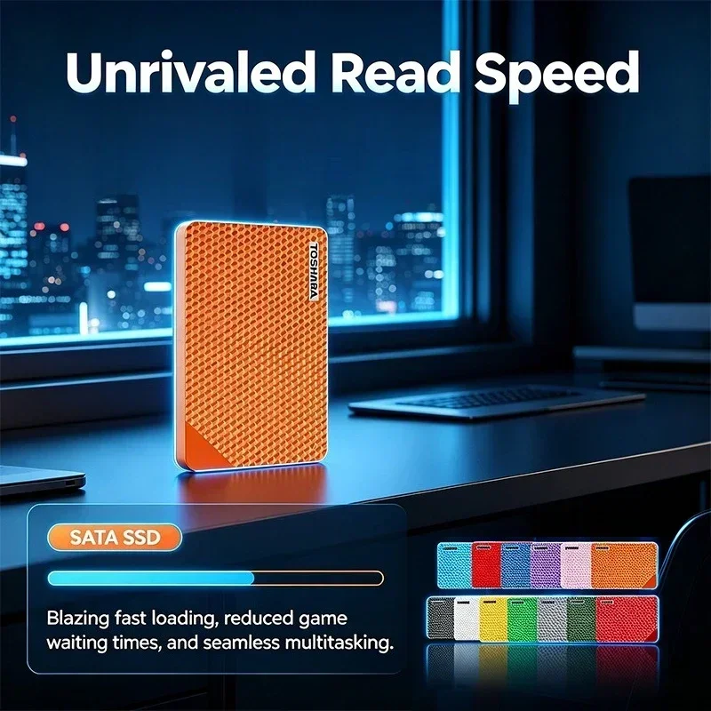 NEW A3-6 Pink/Orange/Wind Red Portable External Hard Drive Large Capacity Storage Disk for Laptop Desktop Notebook Smartphone