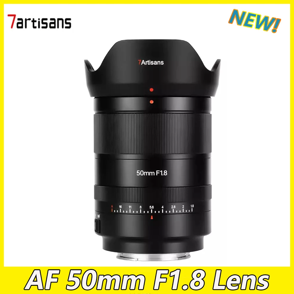 

7artisans AF 50mm F1.8 STM Auto Focus Lens Full-Frame Large Aperture Prime Lens For Sony FE ZVE10 A6000 A7C II Nikon Z Z7II Z5