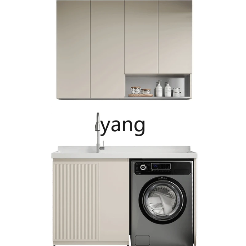 

L'm'm Balcony Washing Machine All-in-One Cabinet Combination Partner Laundry Inter-Platform Basin Sink Basin