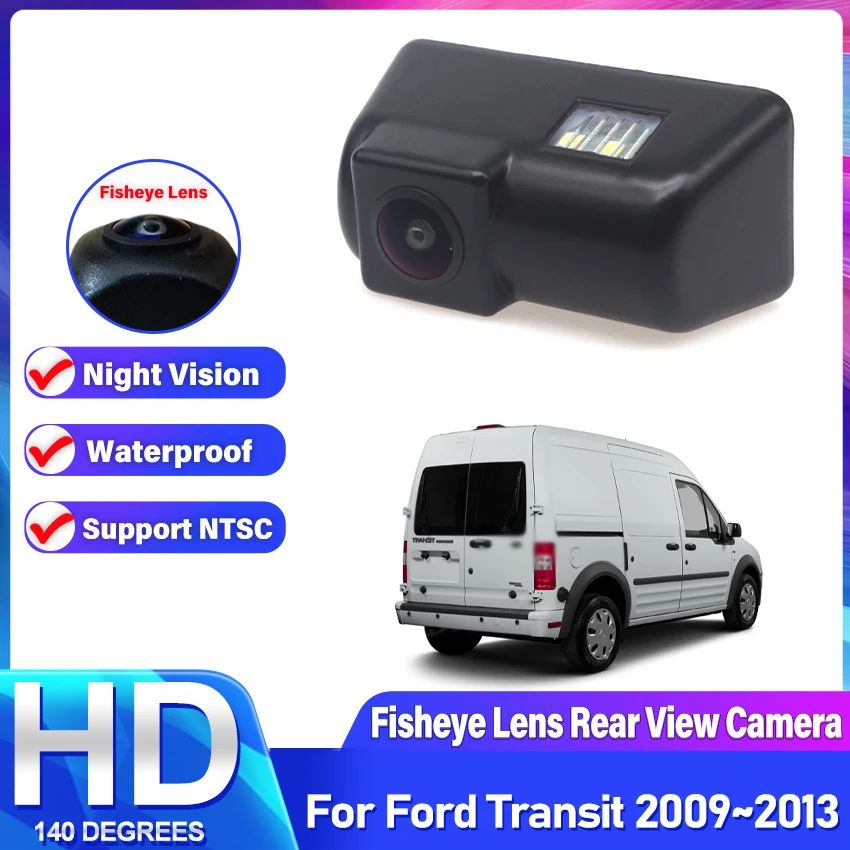 

CCD HD объектив «рыбий глаз» 1080x720P ночного видения, подсветка номерного знака автомобиля, камера заднего вида для Ford Transit 2009 2010 2011 2012 2013