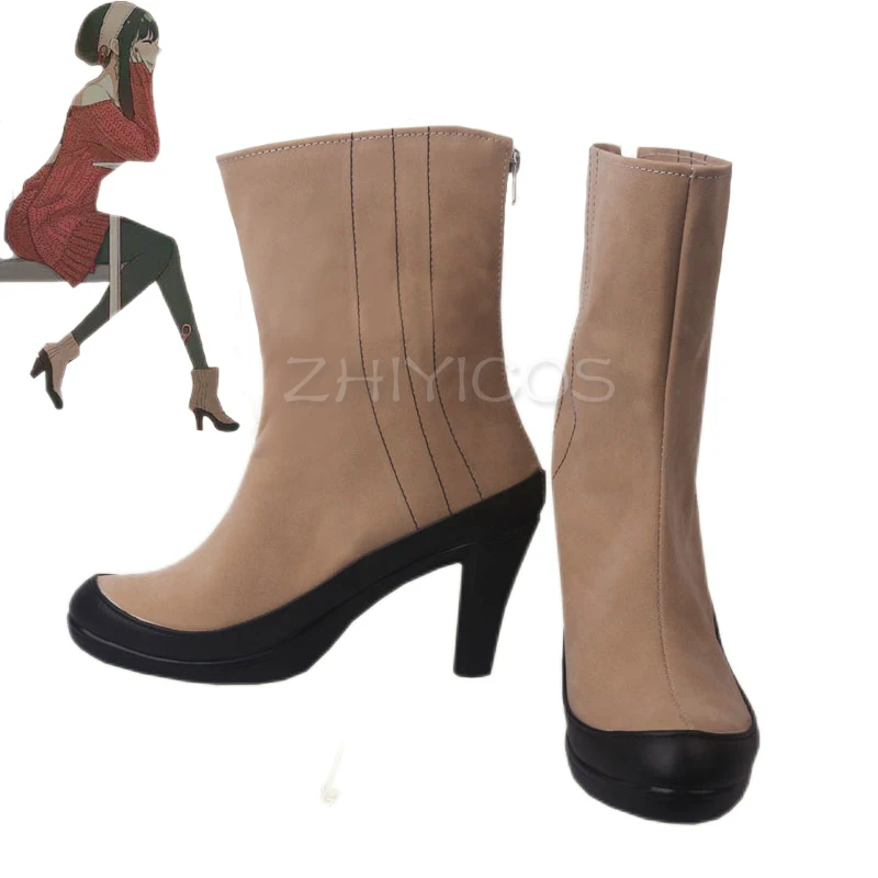 

New Anime Spy Family Yor Forger Cosplay Shoes Killer Assassin Yor Briar Shoes High Heels