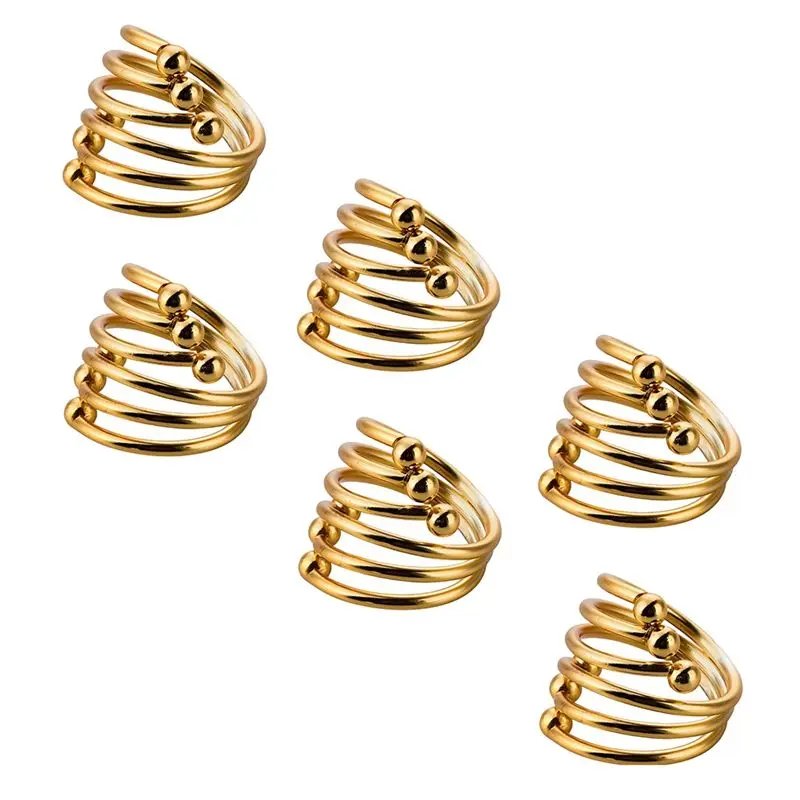 M12K-Napkin Ring Table Decoration Napkin Buckle Napkin Ring Exquisite Spring Napkin Ring Cloth Ring