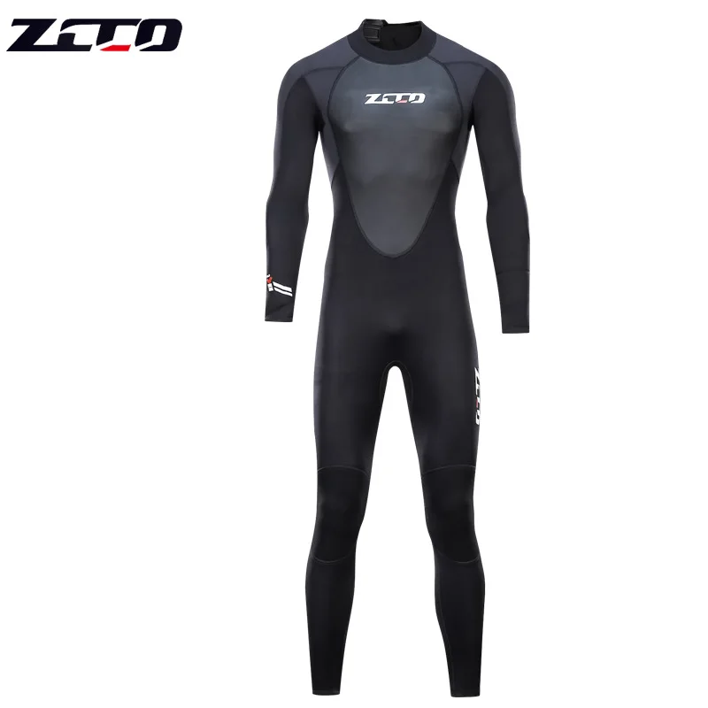 ZCCO 3mm Marine Sports Surfing Wetsuit Men'S One-Piece Neoprene Thickened Warm Swimming And Diving Surf Suit