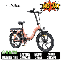HillMiles MilePort 1 Electric Bicycle 250W Motor 36V13AH Removable Battery Adult Electric Bike 20Inch Tire Outdoor Riding E-bike