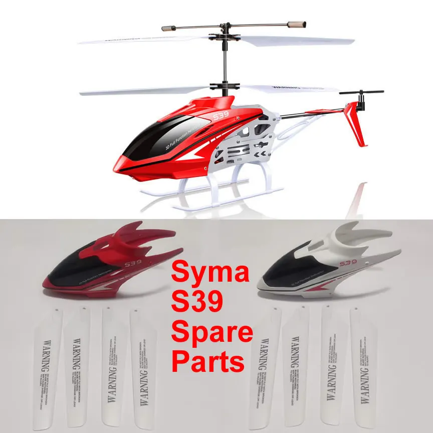 

Original Syma Drone New S39 RC Helicopter Spare Parts Battery USB Charging Wire Blade Tail Motor Assembly Connect Buckle Motor