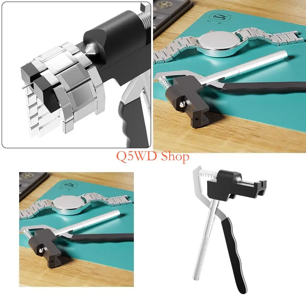 Q5WD Metal Watchband Removal Watch Straps Remover Repair Tool Watch Chain Bracelet Link Adjuster Pin Remover for Watchmaker