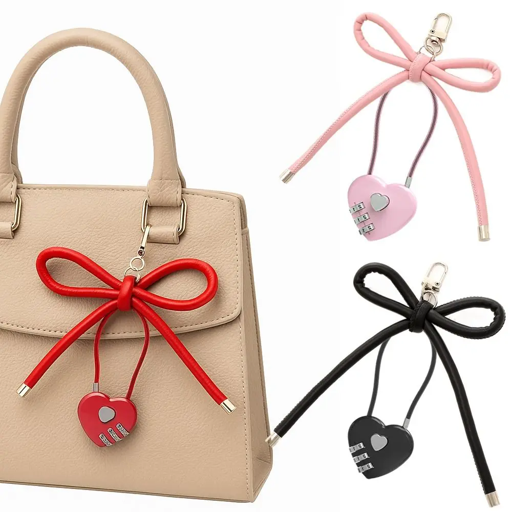 

Trendy Vintage Leather Rope Bow Pendant Harajuku Y2K Purse Bowknot Charm Backpack Hanging Pendant Bag Accessories