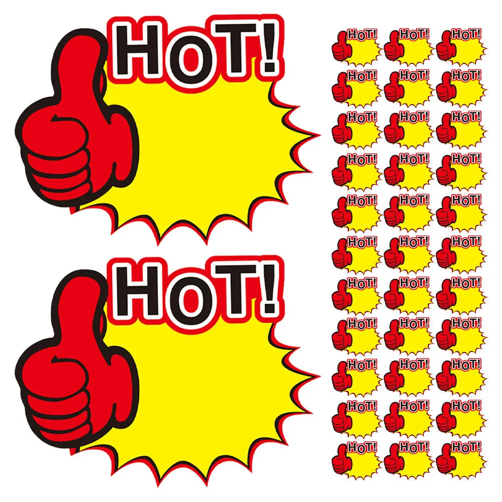 200Pcs Price Tag Stickers Retail Signs Sale Tags for Supermarket Store Price Displays Advertising Labels Sale Sign Tags