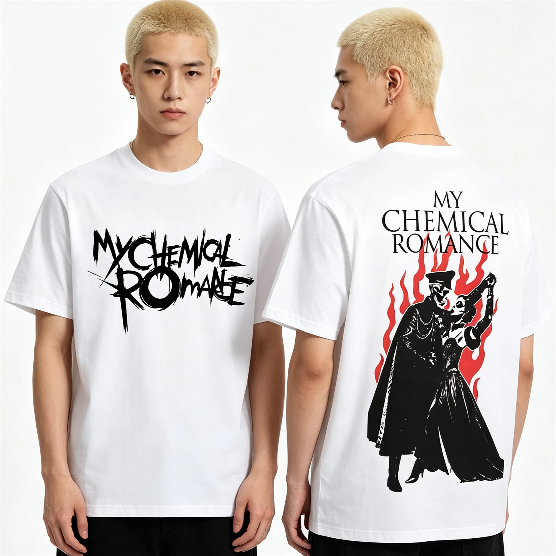 Hot Sale My Chemical Romance Mcr 2026 Tour T-shirt Men Women Rock Metal Hip Hop Vintage T Shirts Y2K Hip Hop Streetwear T-shirt