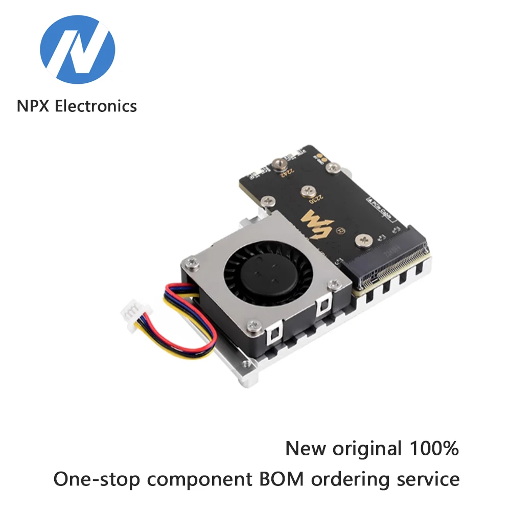 

PCIe to M.2 adapter for NVMe hard drive protocol SSD boot with cooling fan