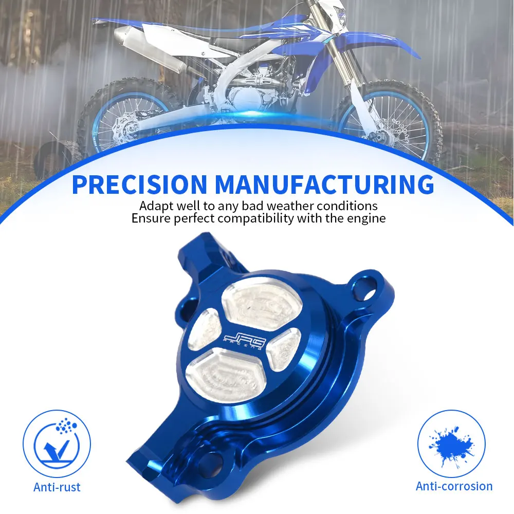 Motorcycle CNC Aluminum Cleaner Oil Filter Cover Cap For YAMAHA YZ250F YZ450F WR250F WR450F YZ WR 250 450 F 250F 450F 2003-2015