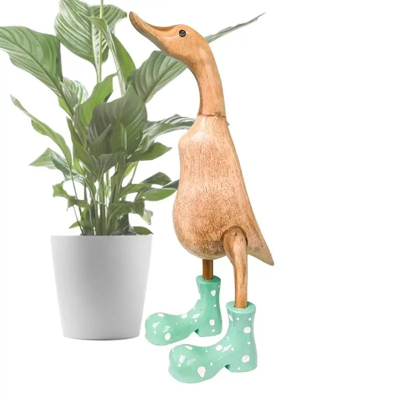 Duck Sculptures With Rain Boots Creative Rain Boots Duck Resin Animal Home Garden Decoration Resin Ornaments For Home Outdoors