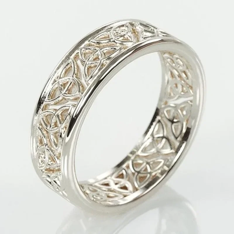 Huaya زوجين خمر الجوف خارج الصليب الكلاسيكية نمط خواتم مأدبة حزب مزاجه حلقة الملحقات الاتجاه المد #1