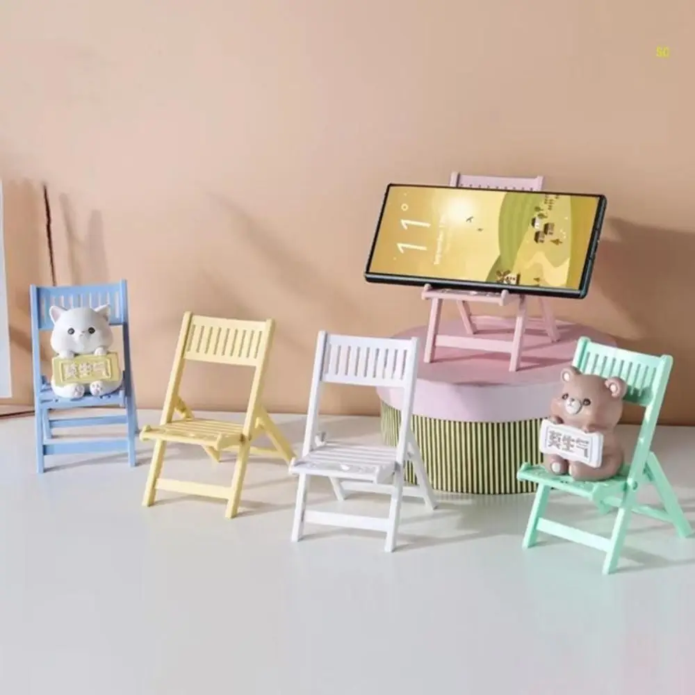 

New Portable Phone Stand Holder Universal Foldable Chair Phone Stand Adjustable Office Desktop Dock Lazy Desktop Phone Stand