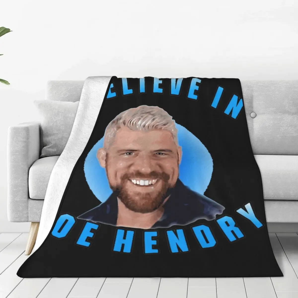 Cozy Joe Hendry Wrestling Blanket Accessories Sofa Decorative Sports Believe Throw Blanket Lightweight Fleece for Office