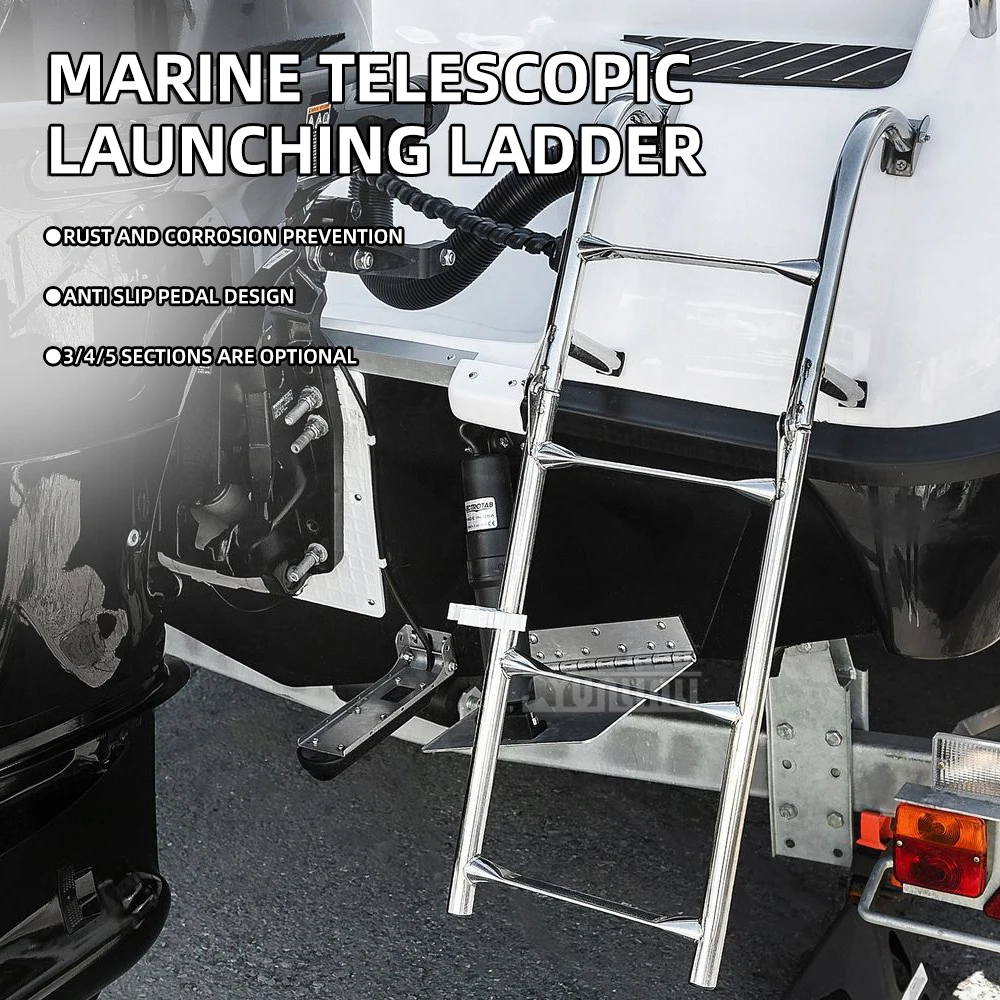 marine-stainless-steel-folding-ladder-side-mount-transom-boarding-ladder-ship-access-step-ladder-marine-hardware